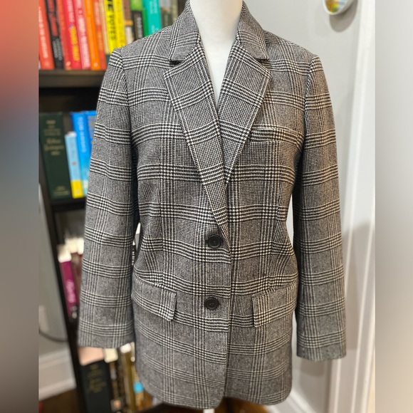 Everlane, Italian Wool, Oversized, Blazer in Glen Plaid! - Picture 8 of 16